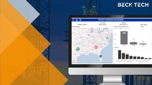 screenshot of Microsoft Power BI dashboards inside DESTINI Estimator