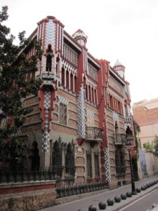 Antoni Gaudí-designed Casa Vicens in the Neo-Mudéjar architectural style located in Barcelona
