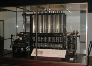 Charles Babbage Difference Engine No. 2 machine built by The Science Museum in London