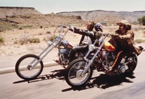 photo taken from the film, Easy Rider