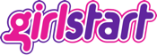 pink and purple Girlstart logo