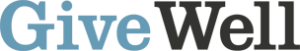 Blue and black Give Well logo