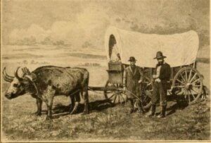 old time photo of pioneer life in Kansas