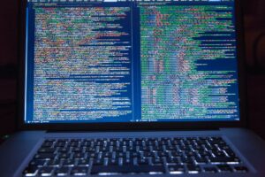 computer screen filled with code
