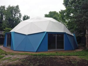 Restored geodesic dome house of Bucky and wife Anne Hewlett