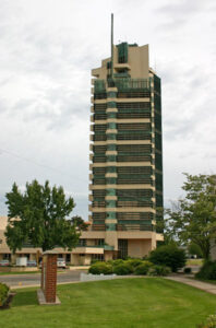 Frank Lloyd Wright designed Price Tower in Bartlesville, Oklahoma