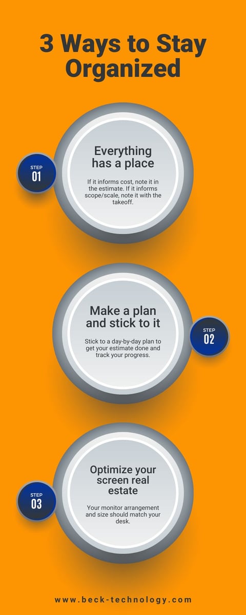 How to Stay Organized Infographic