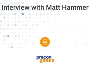 Precon Geeks podcast logo and episode title
