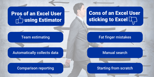 Pros of an Excel User using Estimator